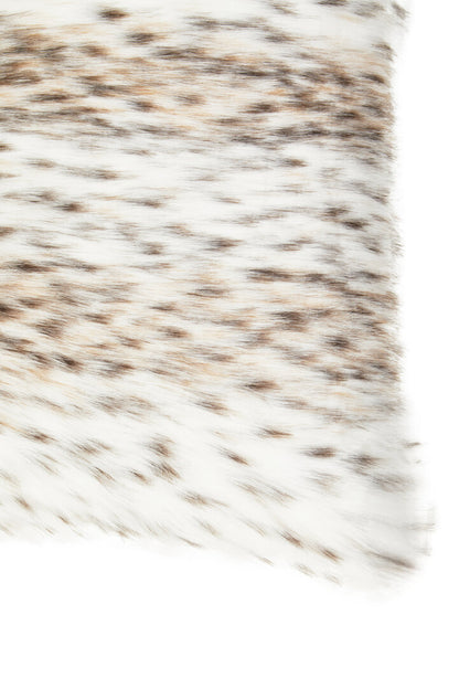 Folia Animal Print Square Fur Cushion