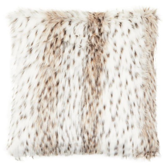 Folia Animal Print Square Fur Cushion