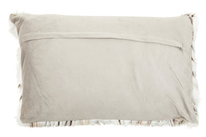 Folia Animal Print Rectangular Fur Cushion