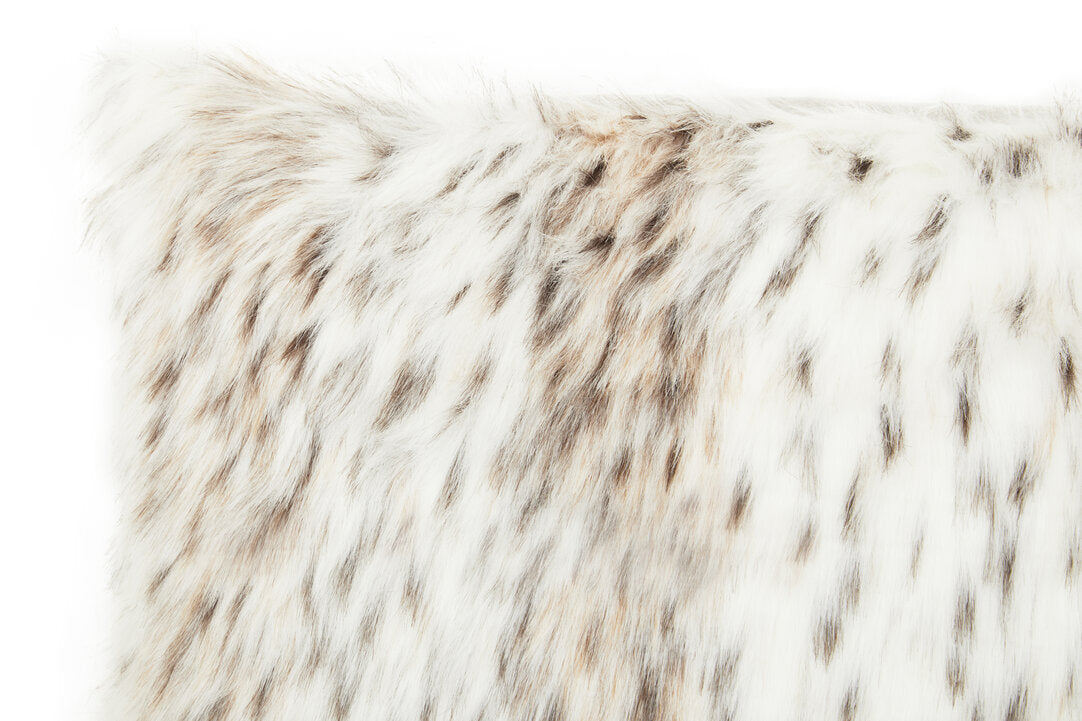 Folia Animal Print Rectangular Fur Cushion