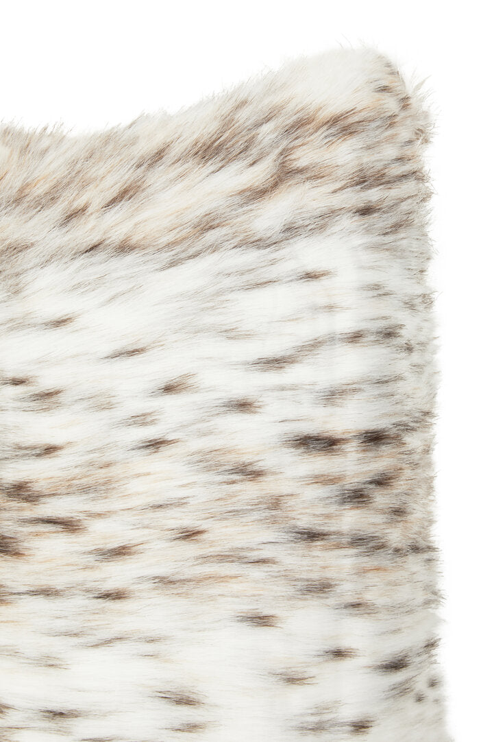 Folia Animal Print Rectangular Fur Cushion