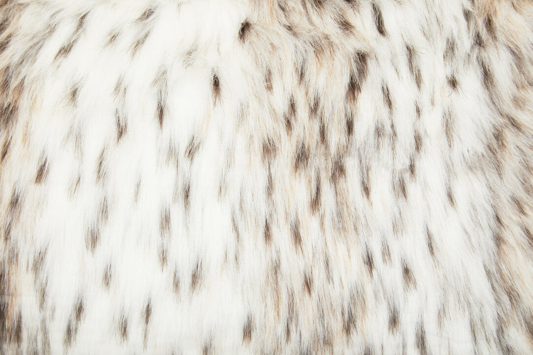 Folia Animal Print Rectangular Fur Cushion