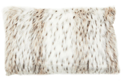 Folia Animal Print Rectangular Fur Cushion