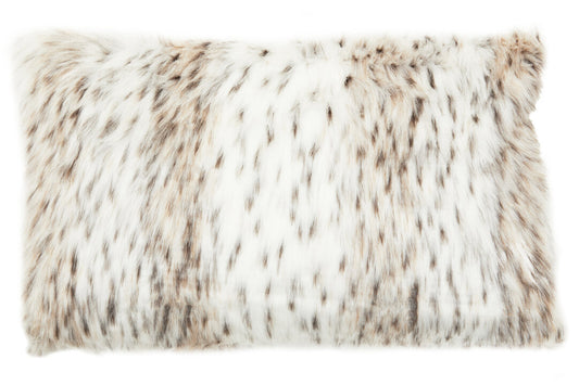 Folia Animal Print Rectangular Fur Cushion