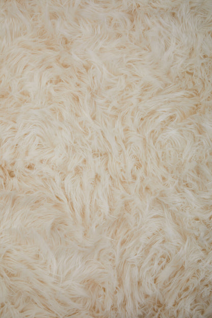 Folia Cream Fur Throw