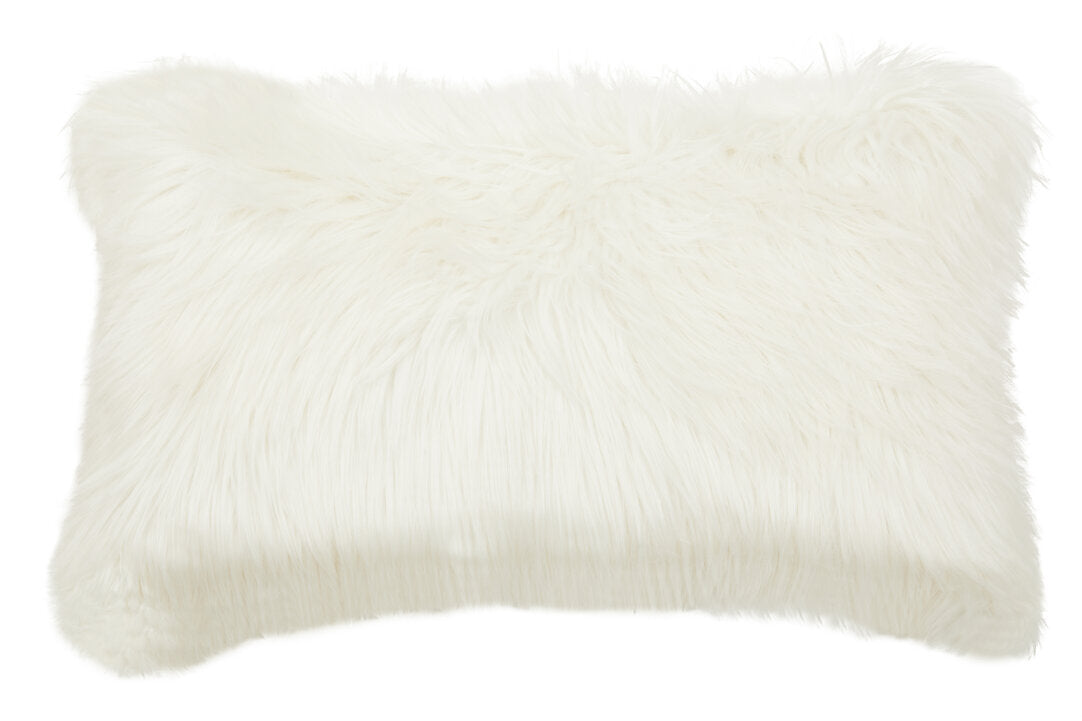 Folia Cream Fur Cushion