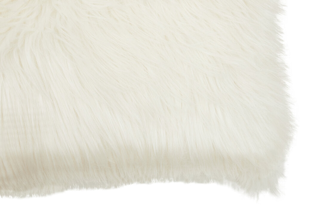 Folia Cream Fur Cushion