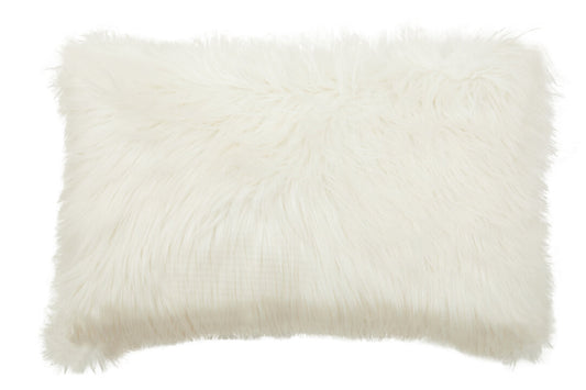 Folia Cream Fur Cushion