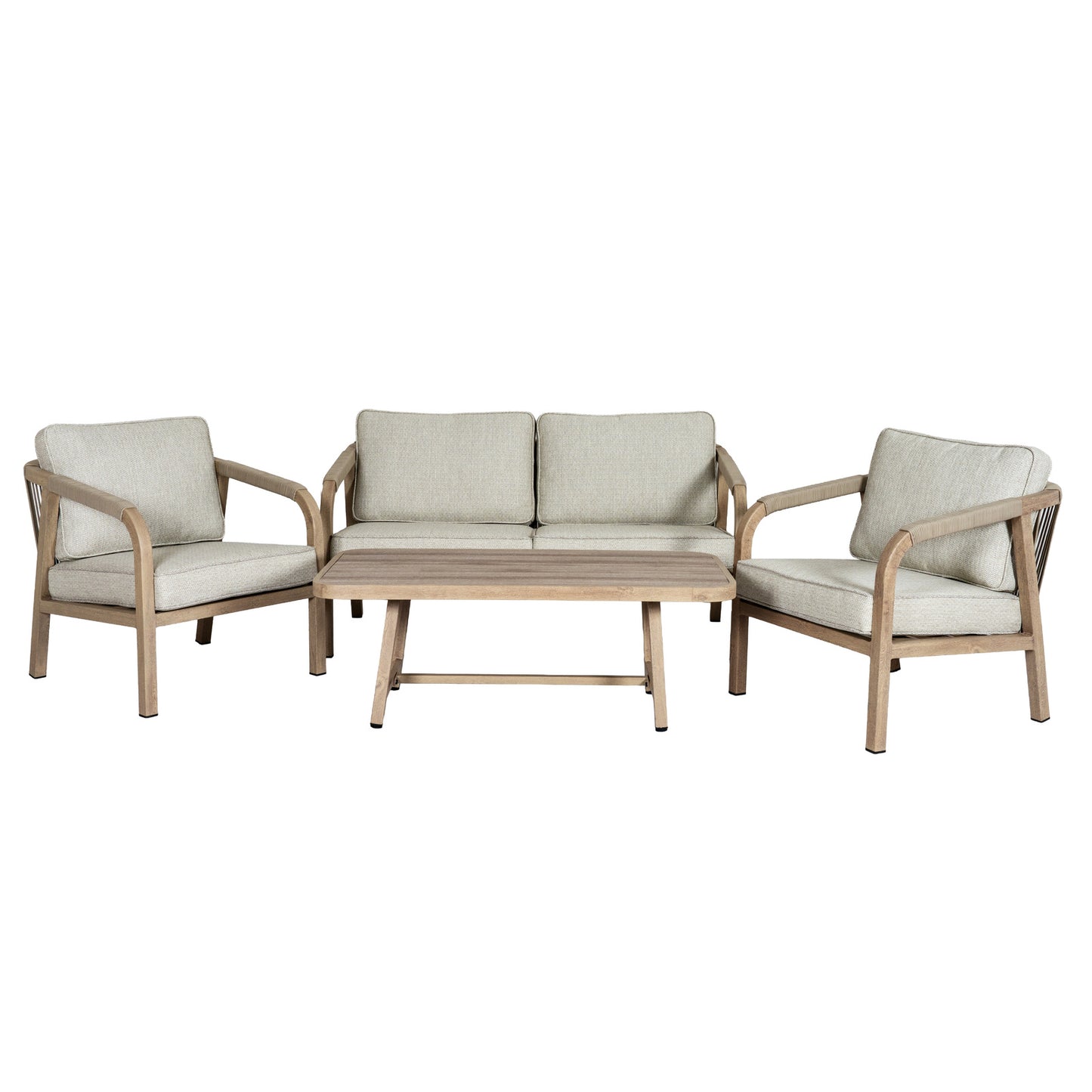 Harlow Collection Outdoor 4 Seater Lounge Set - 0.0000