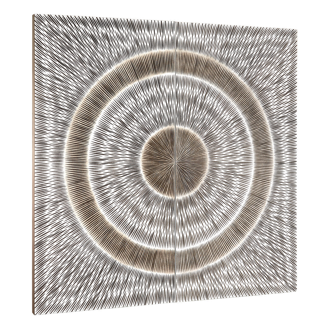 Milan Silver Wood Carving Wall Art