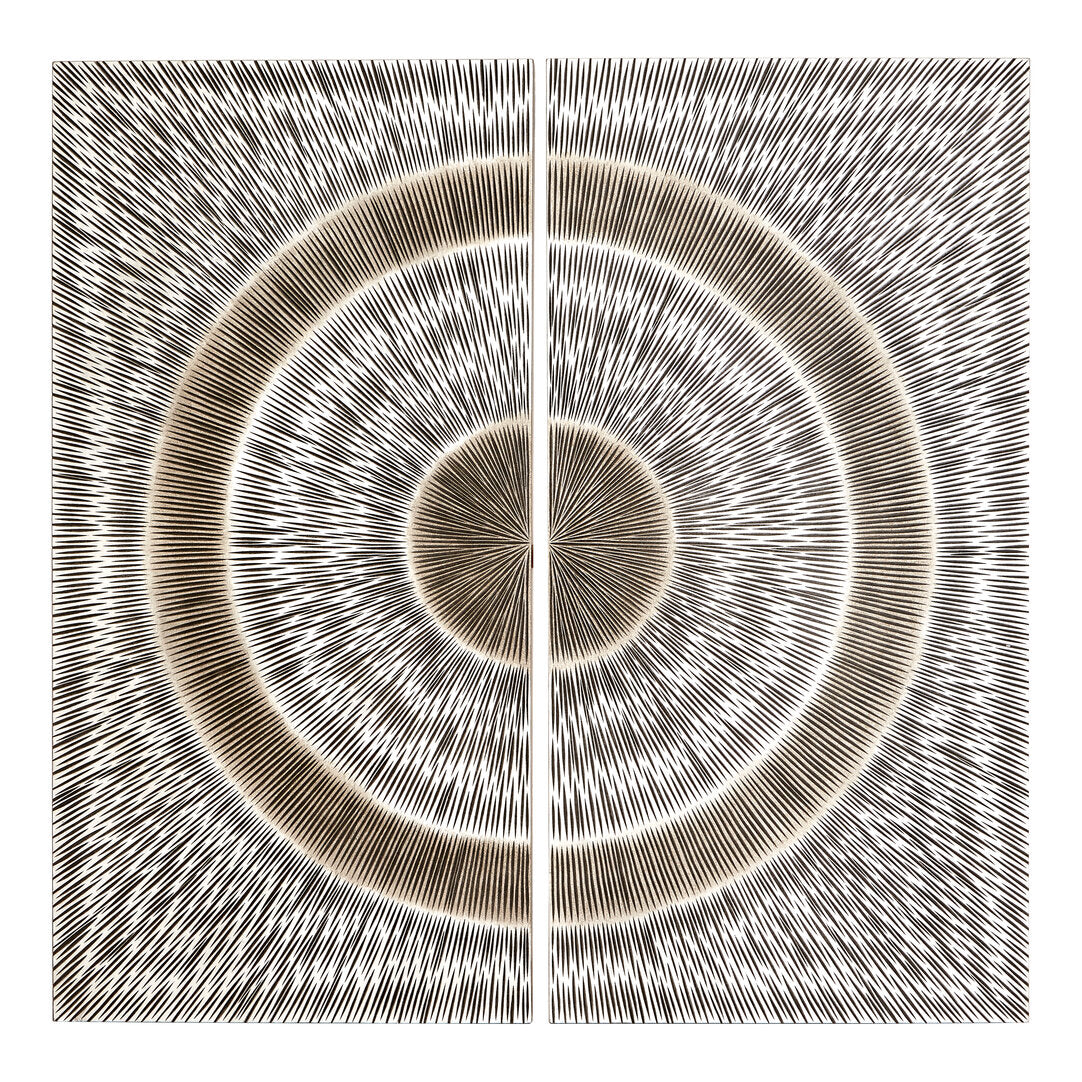 Milan Silver Wood Carving Wall Art