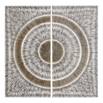 Milan Silver Wood Carving Wall Art