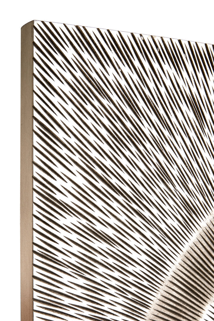 Milan Silver Wood Carving Wall Art