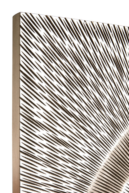 Milan Silver Wood Carving Wall Art