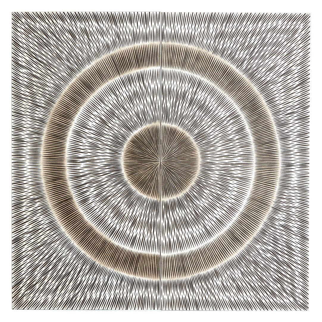 Milan Silver Wood Carving Wall Art