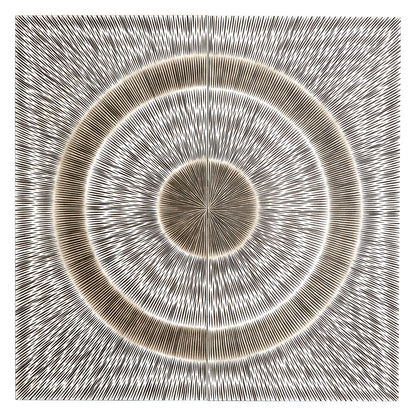 Milan Silver Wood Carving Wall Art