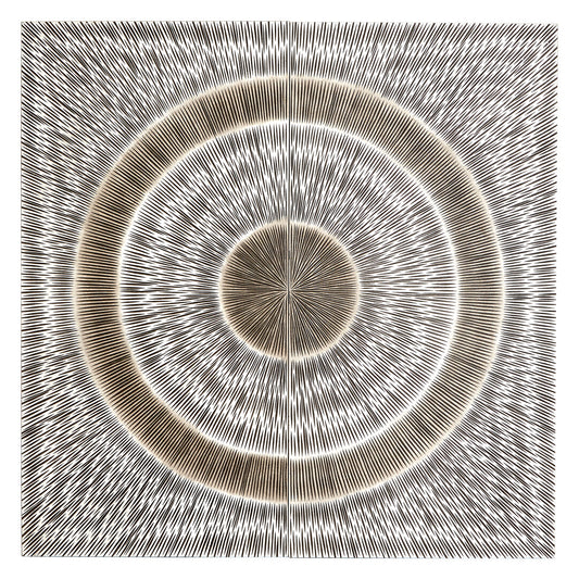 Milan Silver Wood Carving Wall Art
