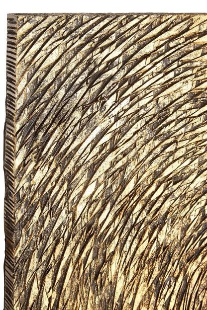 Milan Wood Carving Gold Finish Wall Art