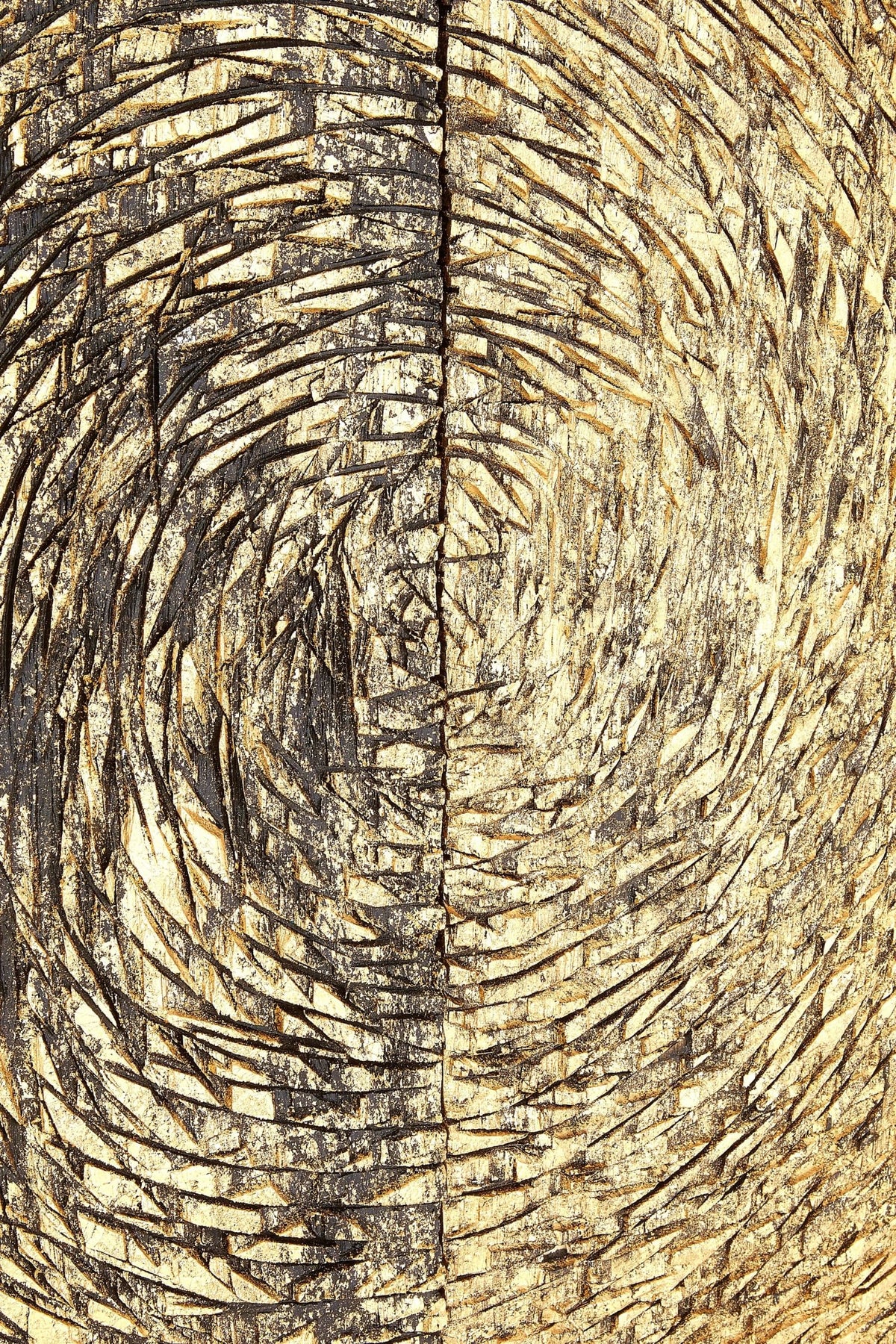 Milan Wood Carving Gold Finish Wall Art