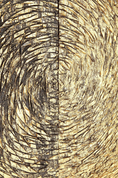 Milan Wood Carving Gold Finish Wall Art