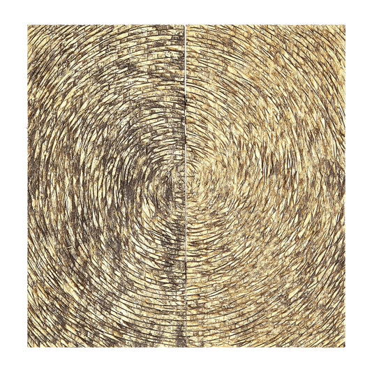 Milan Wood Carving Gold Finish Wall Art