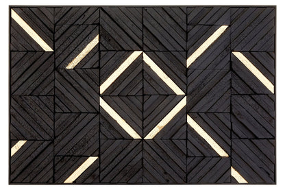 Milan Black Wood Carving Wall Art