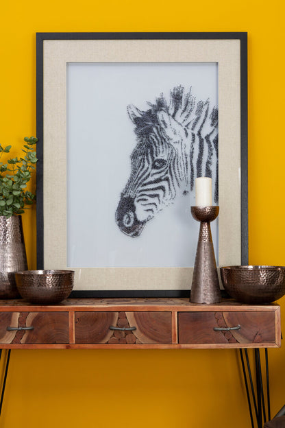 Milan Zebra Sculpture Wall Art