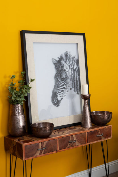 Milan Zebra Sculpture Wall Art