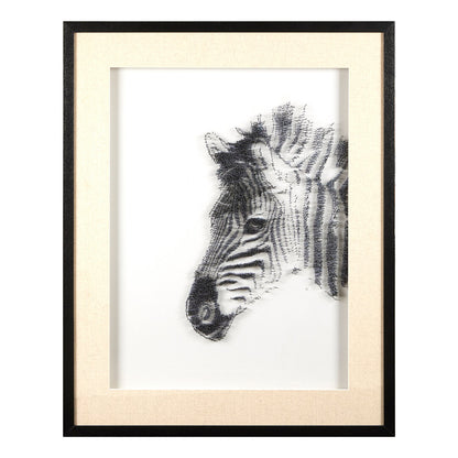 Milan Zebra Sculpture Wall Art