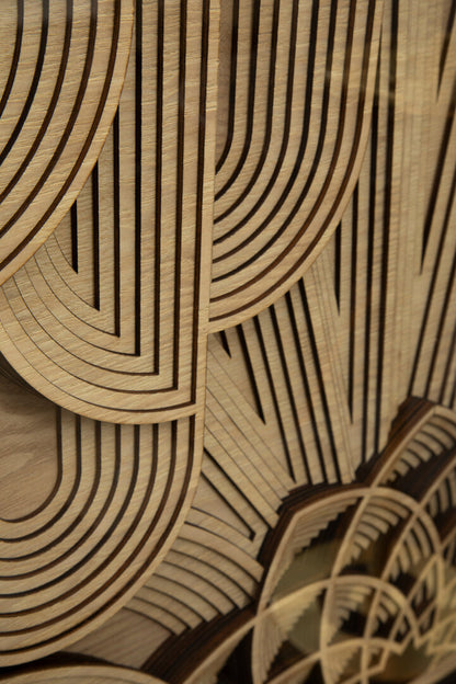 Milan Deco Wood Carving Wall Art