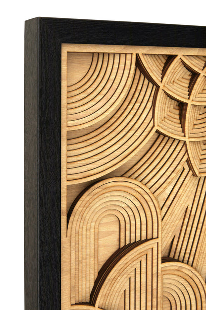 Milan Deco Wood Carving Wall Art