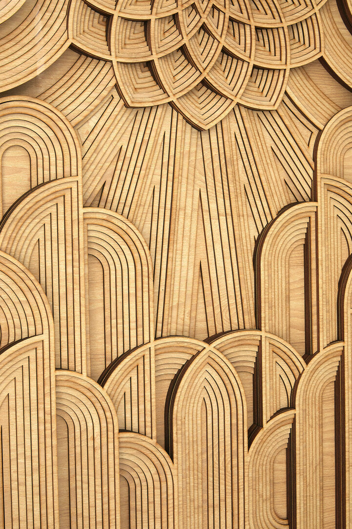 Milan Deco Wood Carving Wall Art