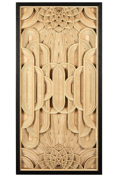 Milan Deco Wood Carving Wall Art