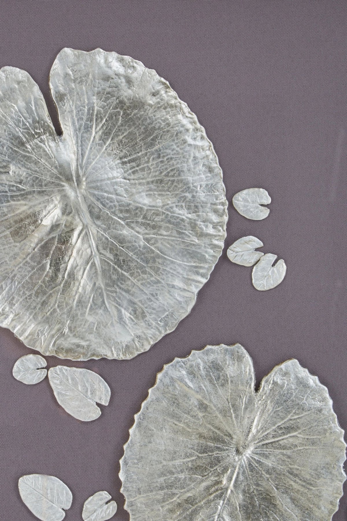 Foundation Silver Leaf Design Wall Art with Wooden Frame