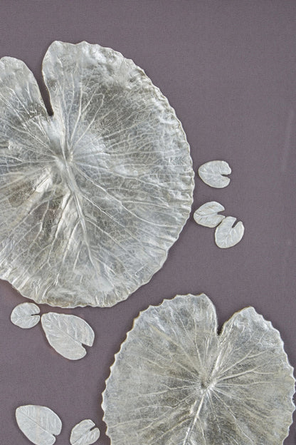 Foundation Silver Leaf Design Wall Art with Wooden Frame