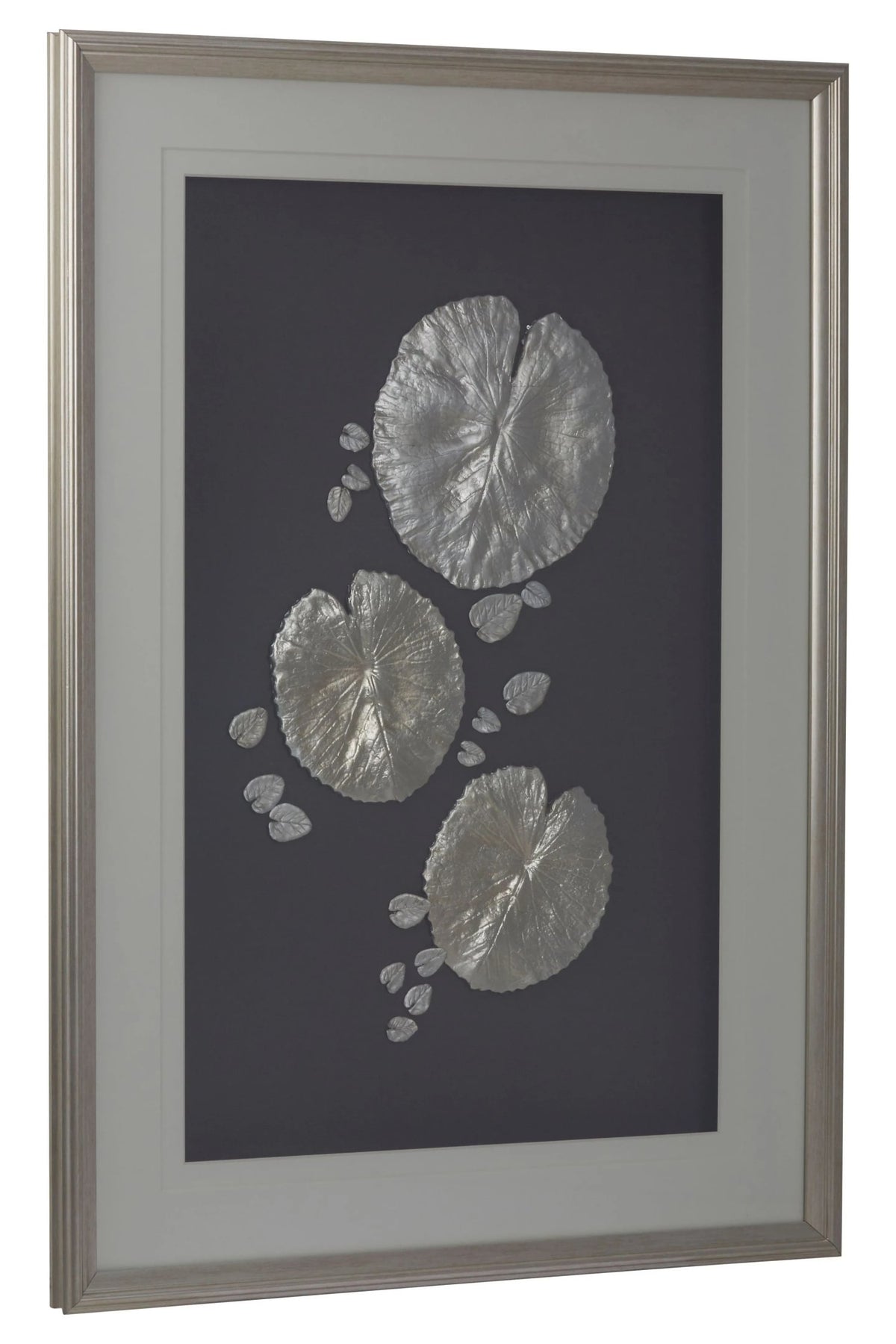 Foundation Silver Leaf Design Framed Wall Art