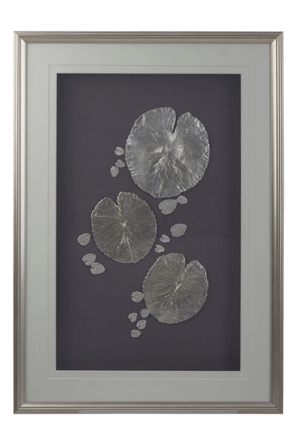 Foundation Silver Leaf Design Framed Wall Art