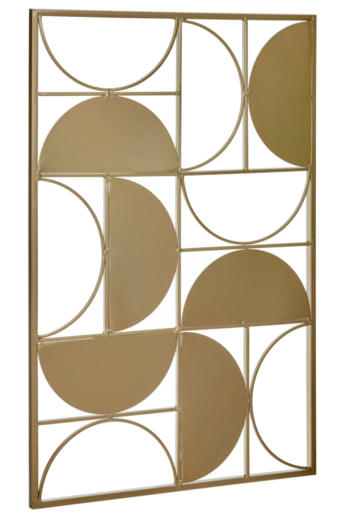 Alpine Gold Finish Semicircle Design Wall Art