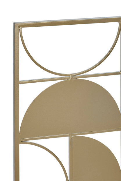 Alpine Gold Finish Semicircle Design Wall Art