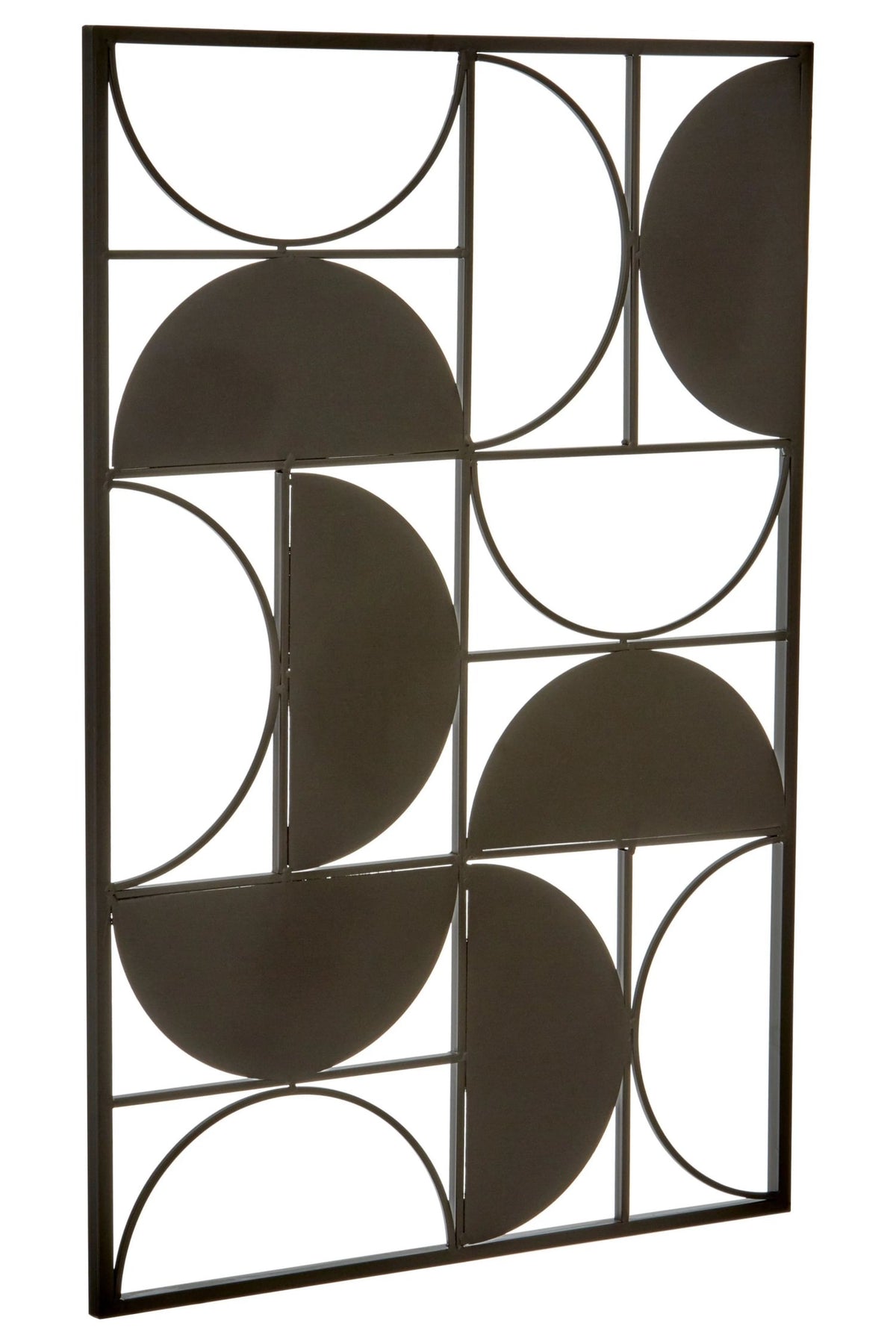 Alpine Black Finish Semicircle Design Wall Art