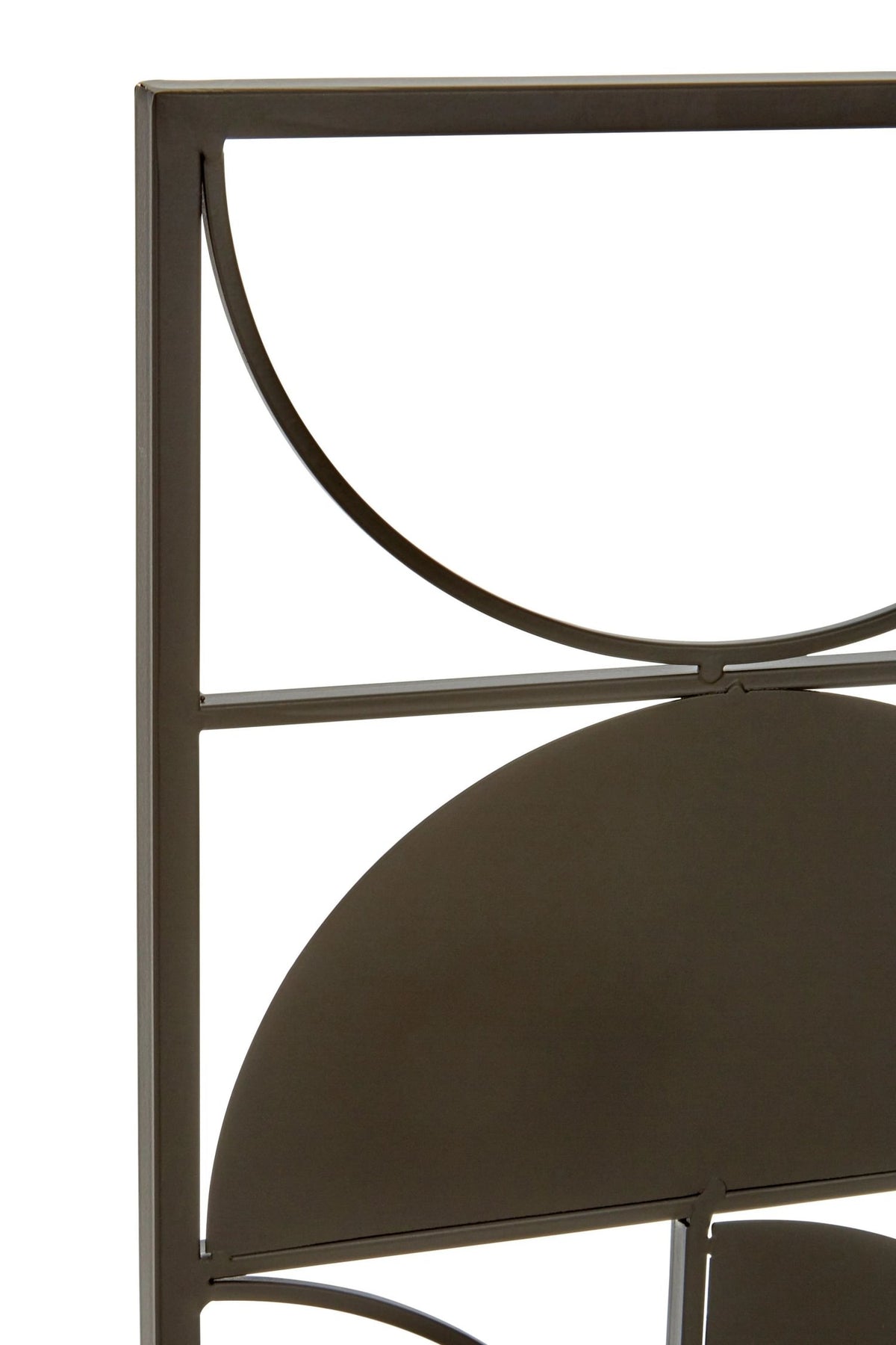 Alpine Black Finish Semicircle Design Wall Art