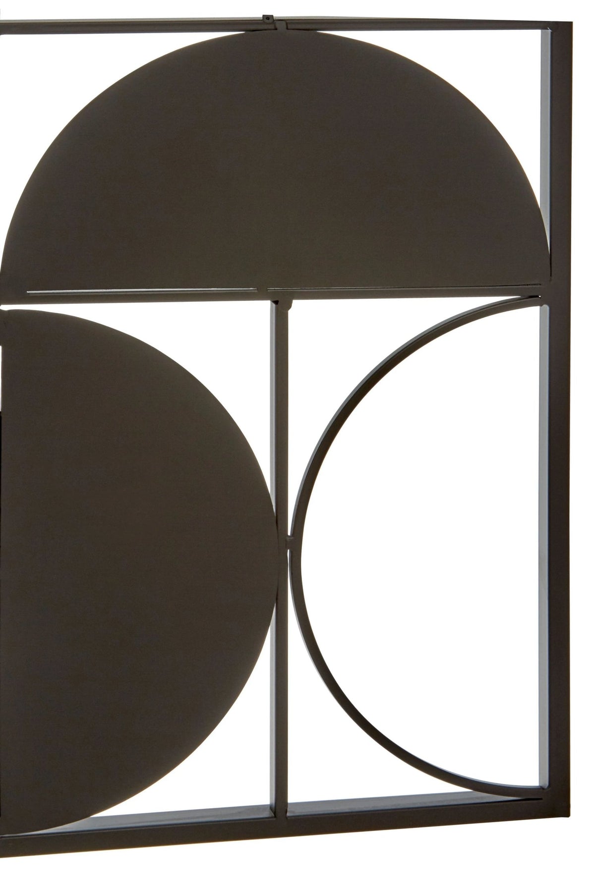 Alpine Black Finish Semicircle Design Wall Art