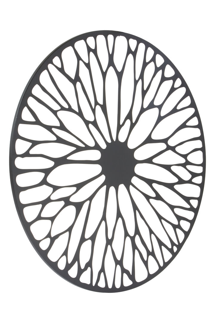 Alpine Large Black Floral Design Wall Art