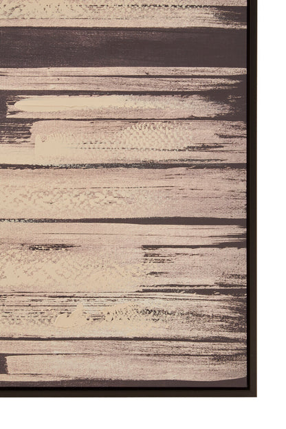 Modernist Black and Natural Canvas Wall Art