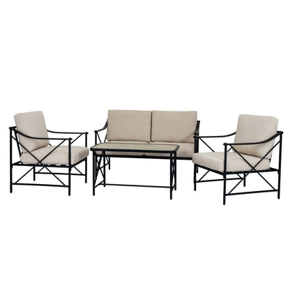 Madison Collection Outdoor 4 Seater Lounge Set - 40.0000