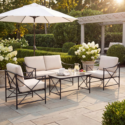 Madison Collection Outdoor 4 Seater Lounge Set - 40.0000