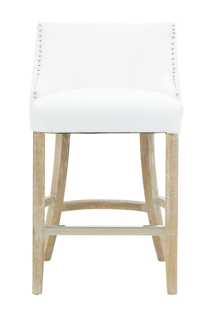 Chelsea Townhouse Ivory Leather Effect Bar Chair