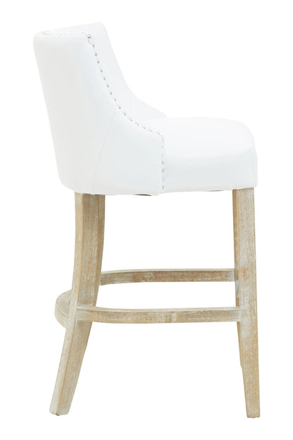 Chelsea Townhouse Ivory Leather Effect Bar Chair