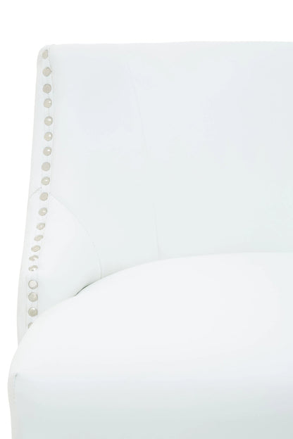 Chelsea Townhouse Ivory Leather Effect Bar Chair