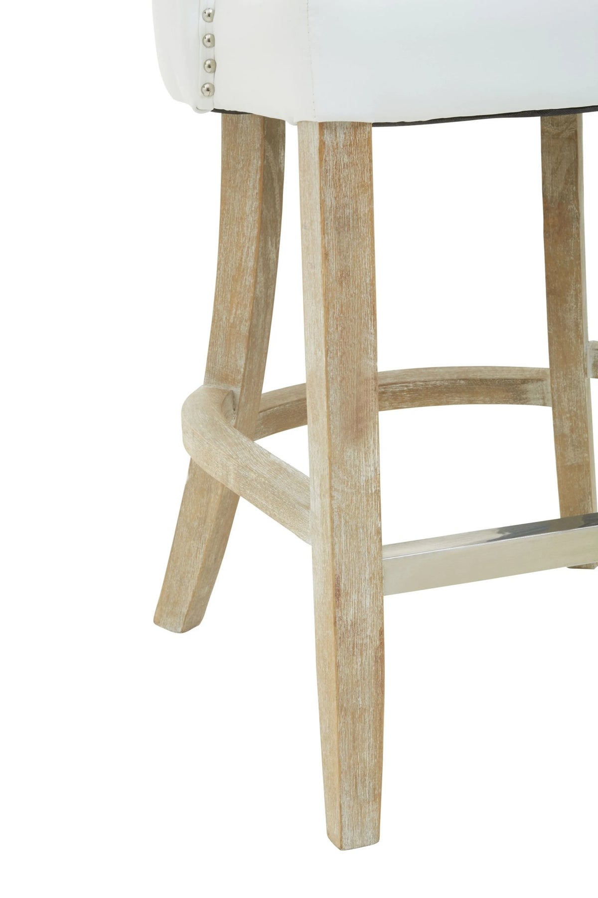 Chelsea Townhouse Ivory Leather Effect Bar Chair